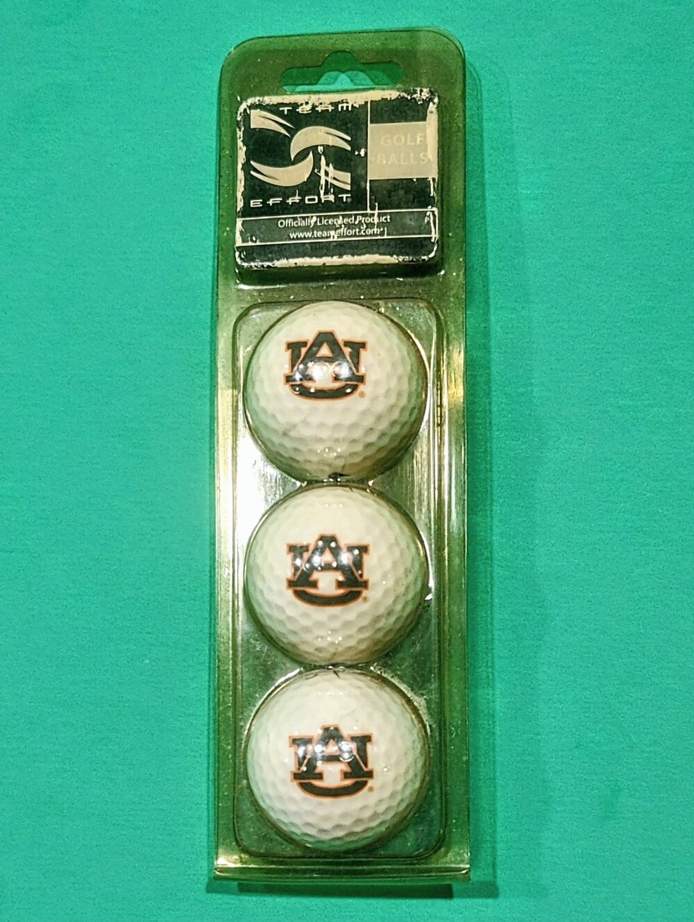 VTG Team Effort Auburn Tigers AU Logo Nike Golf Balls 3-Pack NCAA Licensed